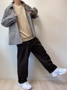 「SUGGESTION（サジェッション）のアイテム（ジャケット/アウター）」を使った、まさん（メンズ・170cm）の春コーディネート