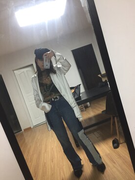 「Mo&Co.（モーアンドコー）のアイテム（パンツ）」を使った、Zoe@さん（レディース・166cm）の春コーディネート
