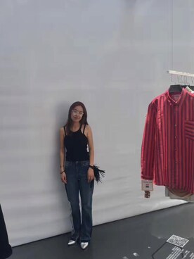 「Mo&Co.（モーアンドコー）のアイテム（パンツ）」を使った、Zoe@さん（レディース・166cm）の夏コーディネート