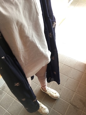 「SpRay PREMIUM（スプレイプレミアム）のアイテム（Tシャツ/カットソー）」を使った、kntさん（レディース・157cm）の春コーディネート