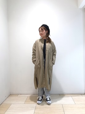 「MANASTASH（マナスタッシュ）のアイテム（ワンピース/ドレス）」を使った、Renさん（レディース・153cm）の冬コーディネート