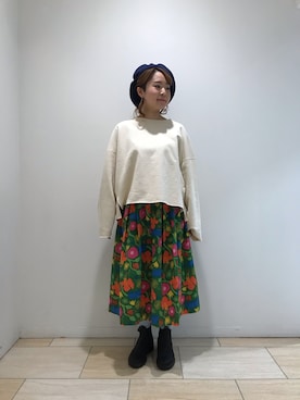 「BEAVER名古屋」｜Renさん（レディース・153cm）の冬コーディネート