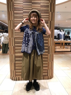 「BEAVER名古屋」｜Renさん（レディース・153cm）の春コーディネート