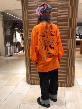 「WILD THINGS（ワイルドシングス）のアイテム（帽子）」を使った、Renさん（レディース・153cm）の春コーディネート
