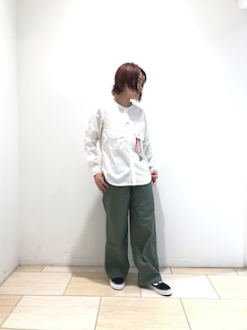 「and wander（アンドワンダー）のアイテム」を使った、Renさん（レディース・153cm）の夏コーディネート