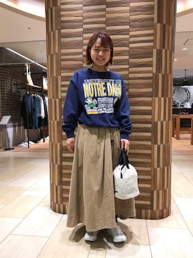 「MANASTASH（マナスタッシュ）のアイテム（バッグ）」を使った、Renさん（レディース・153cm）の秋コーディネート