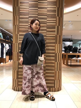 「MANASTASH（マナスタッシュ）のアイテム（ワンピース/ドレス）」を使った、Renさん（レディース・153cm）の春コーディネート