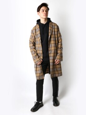 上チェック コート メンズ ベージュ ファッショントレンドについて