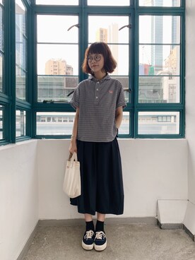 Danton ダントン のシャツ ブラウスを使ったレディース人気ファッションコーディネート 地域 香港 Wear