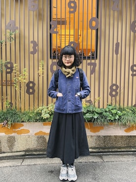 「MUJI Labo（ムジラボ）のアイテム」を使った、chuさん（レディース・163cm）の冬コーディネート