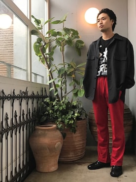 「ジャージーパンツ」｜Takahiroさん（メンズ・170cm）の夏コーディネート