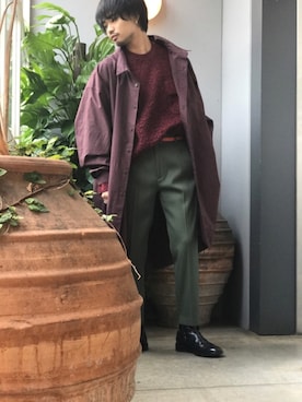 「アイテム（スウェット）」を使った、Takahiroさん（メンズ・170cm・20代）の秋コーディネート