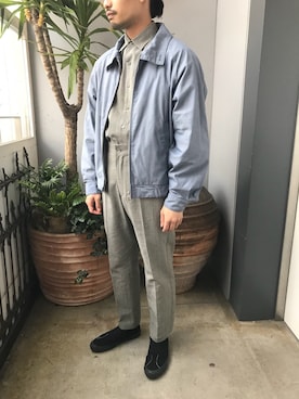 「KICS DOCUMENT.（キクス ドキュメント）のアイテム（トップス）」を使った、Takahiroさん（メンズ・170cm）の春コーディネート