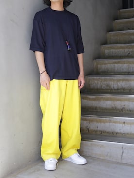 「LEH（レー）のアイテム（アクセサリー）」を使った、Takahiroさん（メンズ・170cm）の夏コーディネート