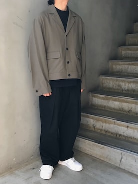 「KICS DOCUMENT.（キクス ドキュメント）のアイテム（パンツ）」を使った、Takahiroさん（メンズ・170cm）の夏コーディネート