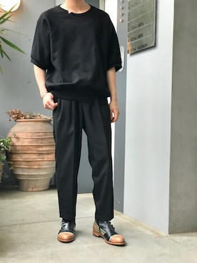 「アイテム（スウェット）」を使った、Takahiroさん（メンズ・170cm・20代）の春コーディネート