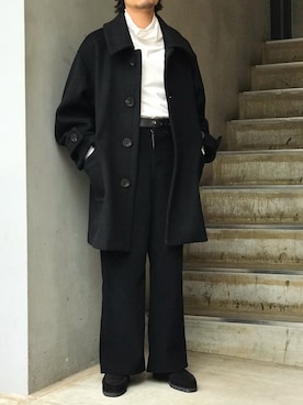 「KICS DOCUMENT.（キクス ドキュメント）のアイテム（トップス）」を使った、Takahiroさん（メンズ・170cm）の秋コーディネート