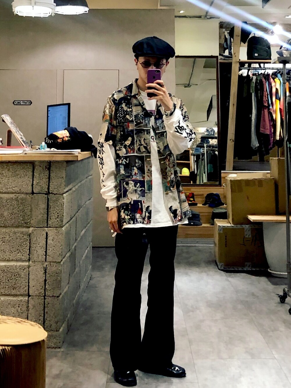 「WACKO MARIA 、flagstuff、NEEDLES」｜「WACKO MARIAのアイテム（シャツ/ブラウス、その他）」を使った、Joeyさん（メンズ・171cm）の春コーディネートの1枚目の写真