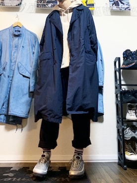 「TEATORA（テアトラ）のアイテム（ジャケット/アウター）」を使った、たてきさん（メンズ・174cm）の秋コーディネート