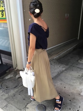 SHIーIさん（レディース・160cm）の夏コーディネート