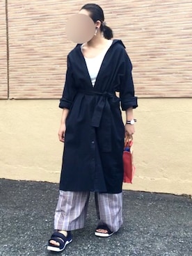 「GRL（グレイル）のアイテム（ピアス（両耳用））」を使った、SHIーIさん（レディース・160cm）の春コーディネート