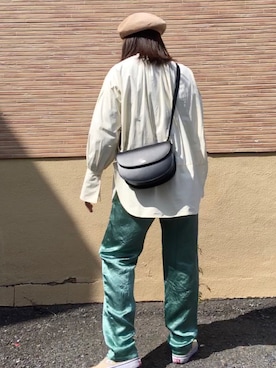 「TODAYFUL（トゥデイフル）のアイテム（ハンチング/ベレー帽）」を使った、SHIーIさん（レディース・160cm）の春コーディネート