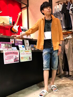 イオンモール大牟田 ハイダウェイさん（メンズ・170cm）の春コーディネート