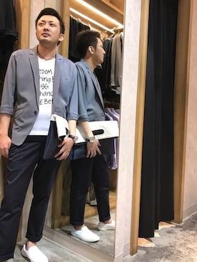 イオンモール大牟田 ハイダウェイさん（メンズ・175cm）の夏コーディネート