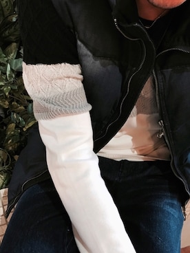 「アイテム（ダウンベスト、その他）」を使った、イオンモール大牟田 ハイダウェイさん（メンズ・173cm）の秋コーディネート