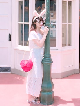 「HoneySalon by foppish（ハニーサロンバイフォピッシュ）のアイテム」を使った、ゆうこさん（レディース・165cm）の夏コーディネート