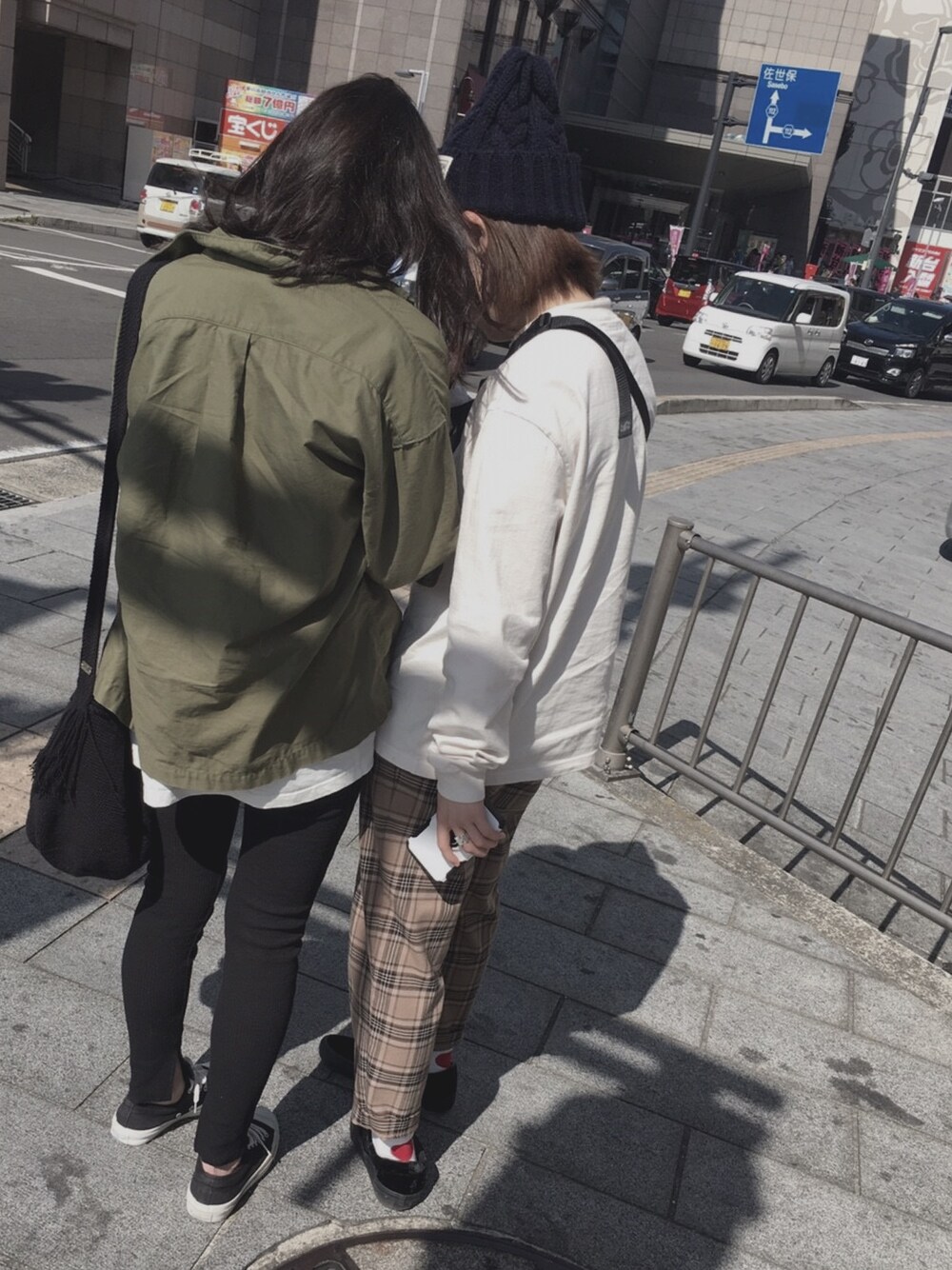 「ストリート服が好き、秋コーデ、おしゃれさんと繋がりたい、NEEDLES、TIGREBROCANTE、チェックパンツ、GU、VANS」｜「TIGRE BROCANTEのアイテム（トップス、ベージュ系）」を使った、もやしさん。さん（レディース・160cm）の秋コーディネートの1枚目の写真