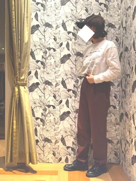 「Green　Parks（グリーンパークス）の・フライトボアキャップ＊＊（キャップ、ブラック系）」を使った、lil☺︎☺︎     さん（レディース・154cm）の秋コーディネート