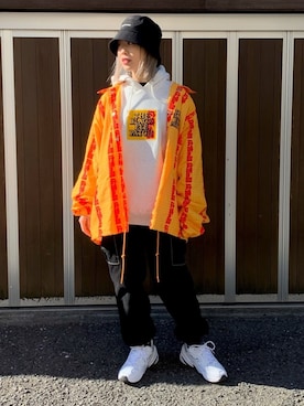 「L.H.P（エルエイチピー）のアイテム（帽子）」を使った、𝘺𝘶𝘮𝘢 𝘢𝘳𝘢𝘬𝘪さん（レディース・154cm）の冬コーディネート