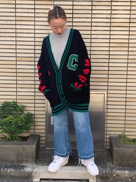 「Chica（チカ）のアイテム」を使った、𝘺𝘶𝘮𝘢 𝘢𝘳𝘢𝘬𝘪さん（レディース・154cm）の秋コーディネート