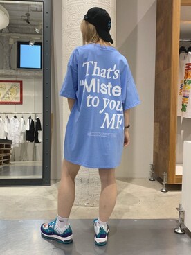 「KaneZ（ケインズ）のKanez/ケインズ/TMTYM T-SHIRTS（Tシャツ/カットソー）」を使った、𝘺𝘶𝘮𝘢 𝘢𝘳𝘢𝘬𝘪さん（レディース・155cm）の夏コーディネート