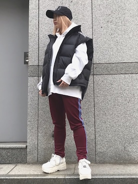 「L.H.P（エルエイチピー）のアイテム（ベスト）」を使った、𝘺𝘶𝘮𝘢 𝘢𝘳𝘢𝘬𝘪さん（レディース・154cm）の冬コーディネート