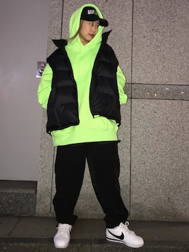 「L.H.P（エルエイチピー）のアイテム（ベスト）」を使った、𝘺𝘶𝘮𝘢 𝘢𝘳𝘢𝘬𝘪さん（レディース・154cm）の秋コーディネート