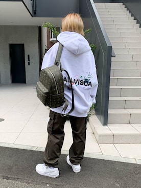 「L.H.P（エルエイチピー）のアイテム（パーカー）」を使った、𝘺𝘶𝘮𝘢 𝘢𝘳𝘢𝘬𝘪さん（レディース・154cm）の秋コーディネート