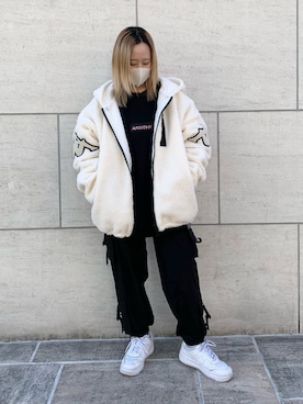「L.H.P（エルエイチピー）のアイテム（スウェット）」を使った、𝘺𝘶𝘮𝘢 𝘢𝘳𝘢𝘬𝘪さん（レディース・154cm）の秋コーディネート
