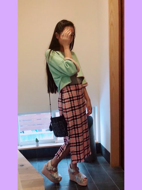 MSGM（エムエスジーエム）の「MSGM チェック柄タイトスカート