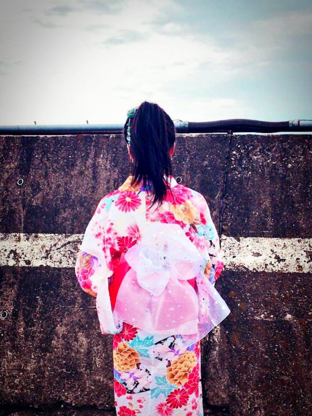 「浴衣、しまむら、祭り」｜「しまむらのアイテム（浴衣、ピンク系）」を使った、ﾈﾋﾞさん（レディース・158cm）の秋コーディネートの1枚目の写真