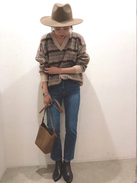「holiday」｜「アイテム（ブーツ）」を使った、ごとみさん（レディース・164cm）の秋コーディネート