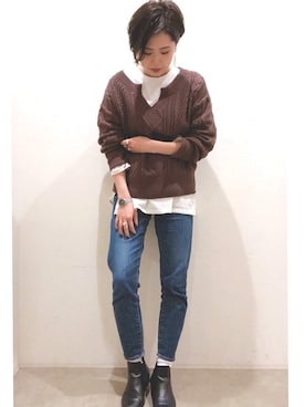 ごとみさん（レディース・164cm）の冬コーディネート