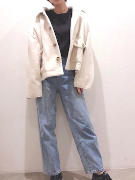 「ショートヘア」｜ごとみさん（レディース・164cm）の冬コーディネート