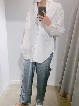 「Auntie Rosa Holiday（アンティローザホリデー）のアイテム（その他パンツ）」を使った、ごとみさん（レディース・164cm）の春コーディネート