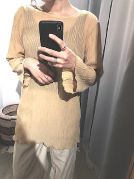 「VACANCY（ヴァカンシー）のアイテム（パンツ）」を使った、ごとみさん（レディース・165cm）の夏コーディネート