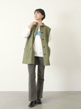 「Simplicite（サンプリシテ）のアイテム」を使った、staff.sさん（レディース・165cm）の冬コーディネート