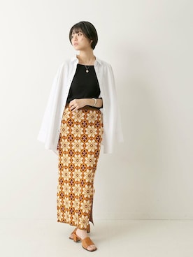 「Simplicite（サンプリシテ）のアイテム（トップス）」を使った、staff.sさん（レディース・165cm）の冬コーディネート