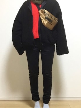 モスマンさん（レディース・150cm）の冬コーディネート