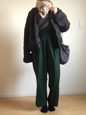 「CONVERSE（コンバース）のconverse（コンバース） ALL STAR OX（オールスターOX）（スニーカー）」を使った、モスマンさん（レディース・150cm）の冬コーディネート